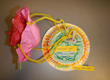 a colorful paper plate model