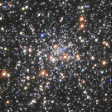 image with differently colored stars